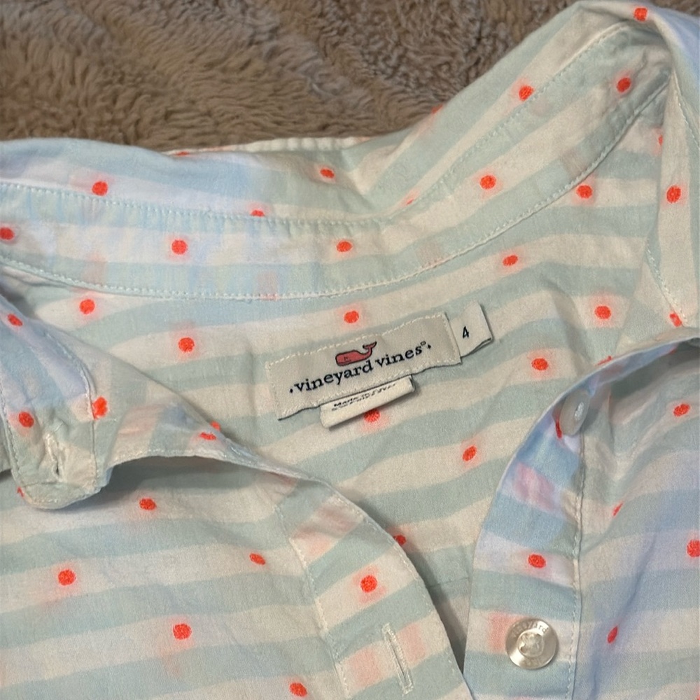 Vineyard Vines Neon Dot Pop Over